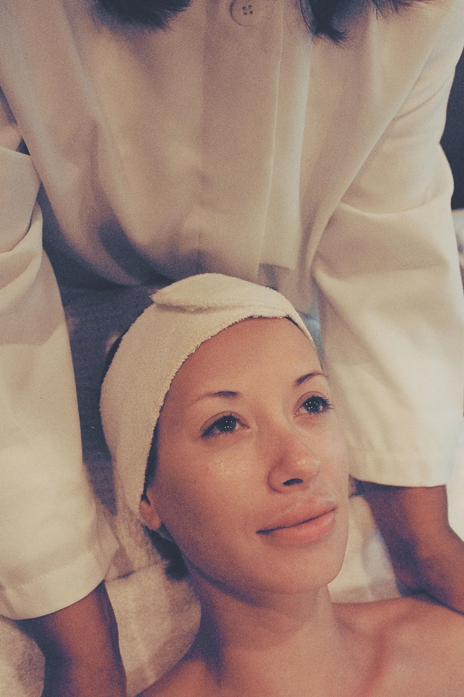 Professional facial care in a spa environment